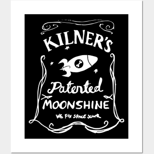 Kilner's Patented Moonshine (white) Posters and Art